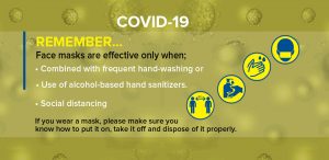 Remember face masks effectiveness against coronavirus